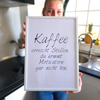 Poster mit Spruch "Kaffee" (Sofort-Download)