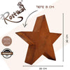 Christmas | rust star in 3D | Christmas decoration star made of metal
